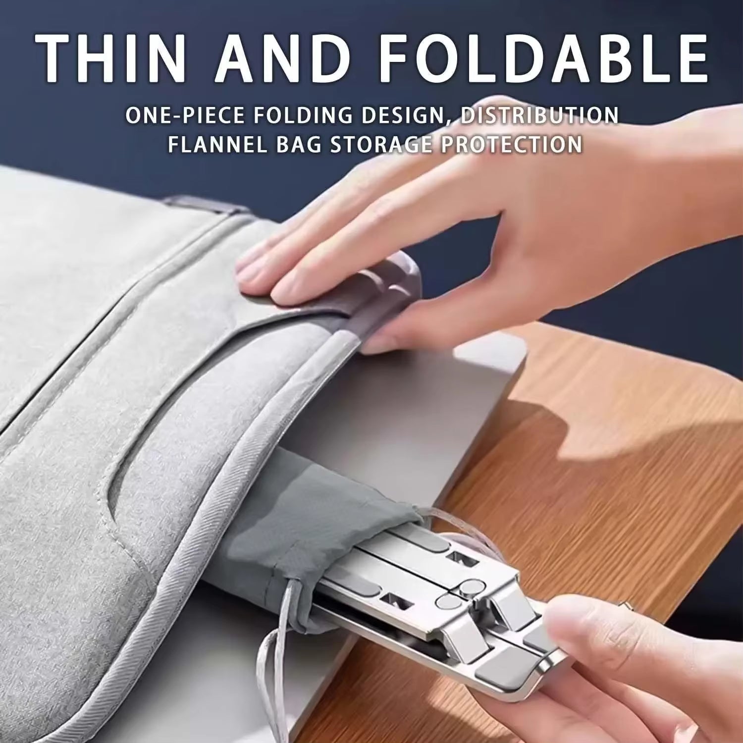 Adjustable Laptop Stand - Foldable & Portable Design for 8-16” Laptops