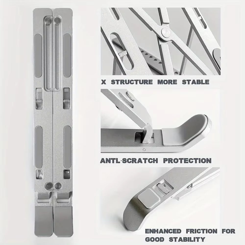 Adjustable Laptop Stand - Foldable & Portable Design for 8-16” Laptops