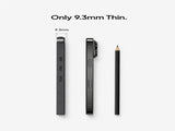 nomadscreen pro thickness comparison with a pencil and phone on a white background